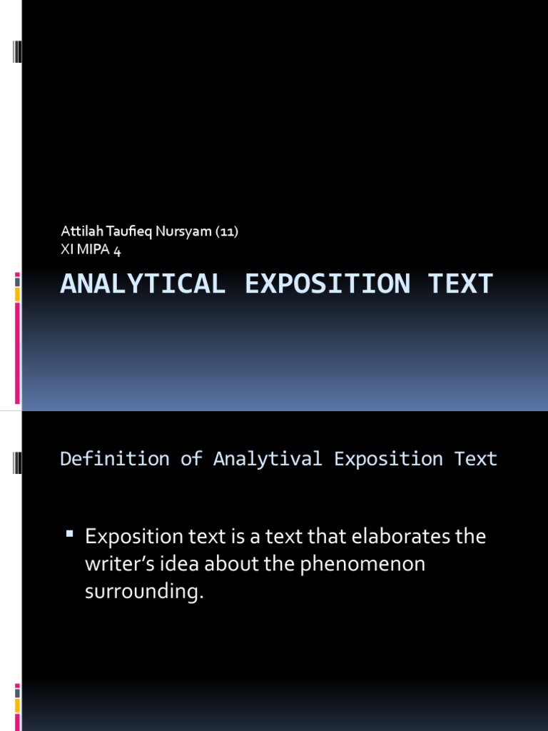 Analytical Exposition Text | PDF | Philosophy | Science & Mathematics