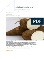 Beneficios de la yuca y formas de prepararla