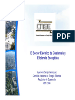 El Sector Electrico de Guatemala y Eficiencia Energetica