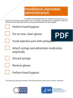 Hemodialysis InjectionSafetyAdmin Checklist - CDC