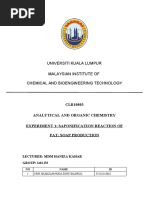 Analytical and Organic Chemistry