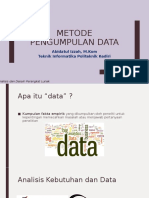 ADPL - Bab 5 Metode Pengumpulan Data