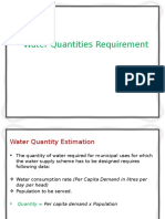 Water Requirements