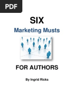 Download Six Marketing Musts for Authors by Ingrid Ricks SN45231721 doc pdf