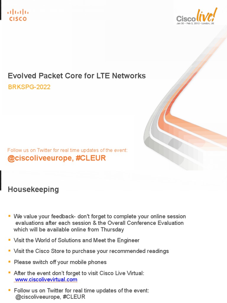 Evolved EPC For LTE by Cisco 1 | PDF | Mobile Technology | Internet ...