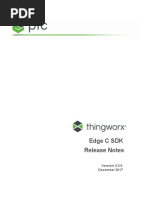 ThingWorx Edge C SDK Release Notes v.2.0.5