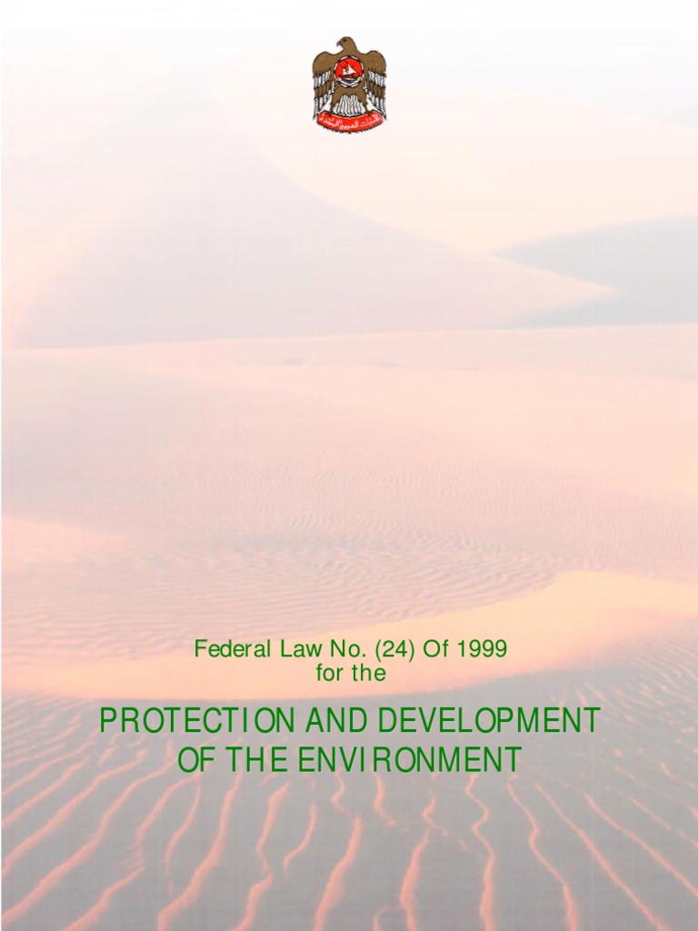 001Federal Law No. (24) of 1999English Download Free PDF Waste