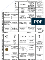 Calendario Matematico Semanal 1° A 6° (Starcreando)