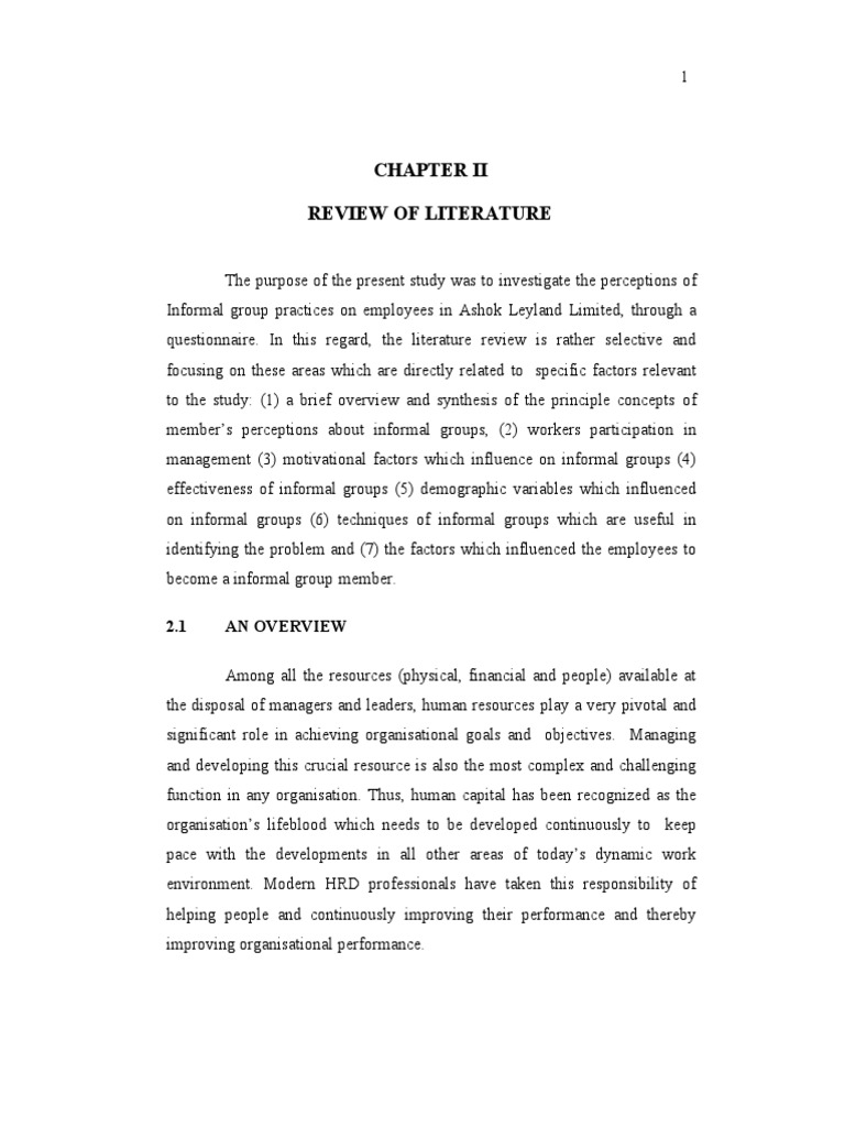 Ashok Leyland Employee Motivation Review of Literature | PDF ...