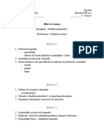 Bilet de Examen La Studiul Formelor