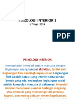 Psikologi Interior 1