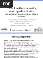 Efficient Methods For Analog Mixed Signal Verification - Interface Handling Methods, Trade-Offs and Guidelines PDF