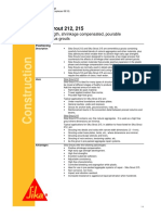 Sika Grout 212, 215 - PDS PDF