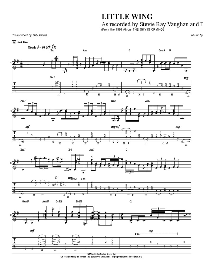 Stevie Ray Vaughan and Double Trouble - Little Wing | PDF