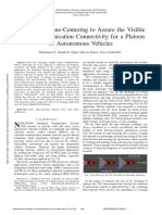 The Use of Lane Centering To Assure The Visible Light Communication Connectivity For A Platoon of Autonomous Vehicles PDF