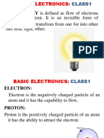 BASIC ELECTRONICS Class1