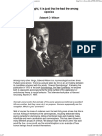 Eowilson On Sociobiology PDF