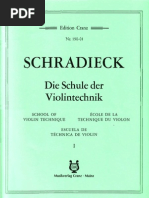 Schradieck School of Violin Technics - Book 1 | PDF | Art