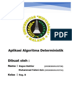 Aplikasi Algoritma Deterministik Dengan Dynamic Programming