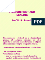 Mesurement and Scaling