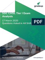 Questions Asked On 17th March All Shifts 67 PDF