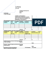 CDG 5.3 Sample Variation Form