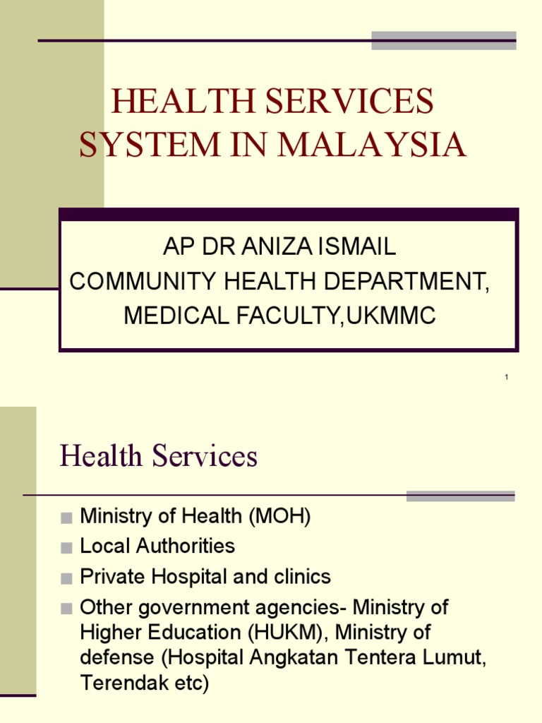 Cl3 Health Care Sys In Malaysia Pdf Clinic Hospital