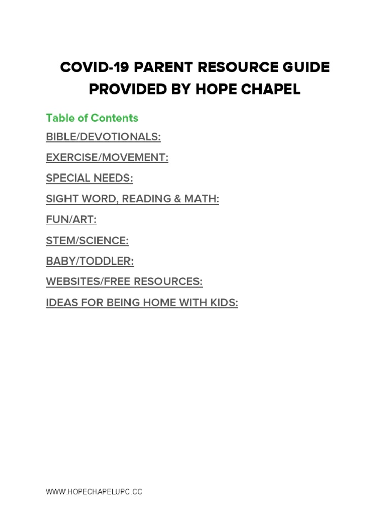 Kids Resource | PDF | Home & Garden