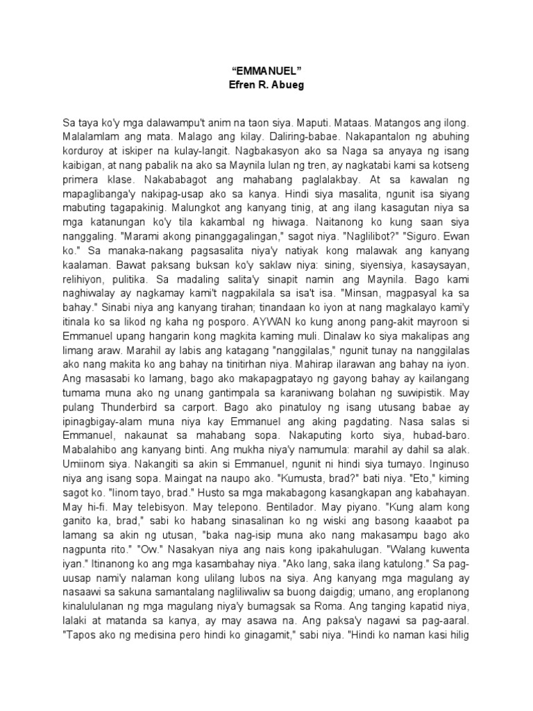 Maikling Kwento For Research in SHS | PDF