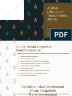 Aliran Linguistik Transformasional