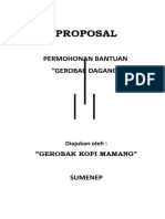 Proposal Bantuan Gerobak Kopi Mamang