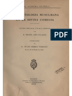 Asin Palacios 'La Escatología Musulmana de La Divina Comedia'