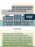 Sejarah Otonomi Pemerintahan Daerah Dan Pentingnya Desentralisasi Sesuai