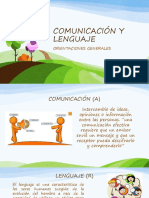 COMUNICACIÓN Y LENGUAJE Presentacion General