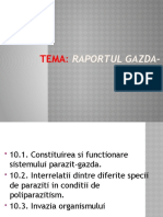 Tema nr.10 Raportul Gazda Parazit.