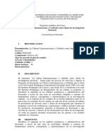 Programa LA CULTURA LATINOAMERICANA Y CARIBEÑA COMO OBJETO DE UNVESTIFACIÓN UPEL-IPB 2020