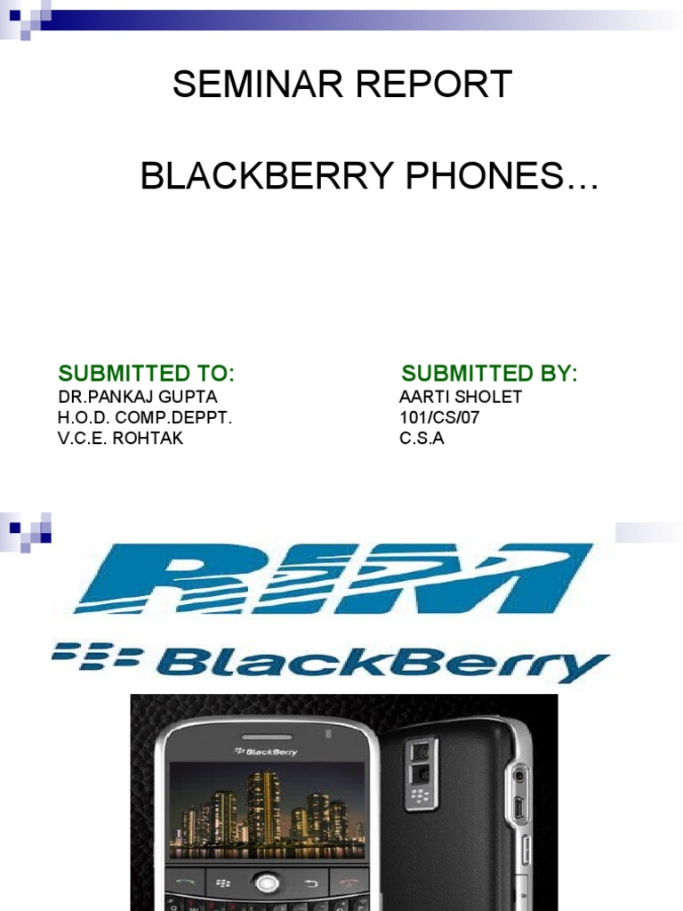 Blackberry PDF Blackberry Encryption