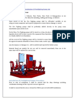 Method Statement For Installation of Firefighting Pump Set PDF