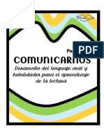 Programa Comunicarnos. El Lenguaje Oral Cimiento Del Proceso Lectoescritor PDF