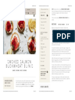 Smoked Salmon Buckwheat Blinis - Daylesford PDF