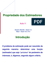 Aula 11 - Propriedades Estimadores