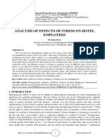 Stress Analysis On Hotel Employees PDF