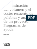 Gestión de Proyectos de Traducción - Módulo4 - Determinación Del Volumen y El Coste Recuento de Palabras y Análisis de Un Proyecto. Programas de Ayuda