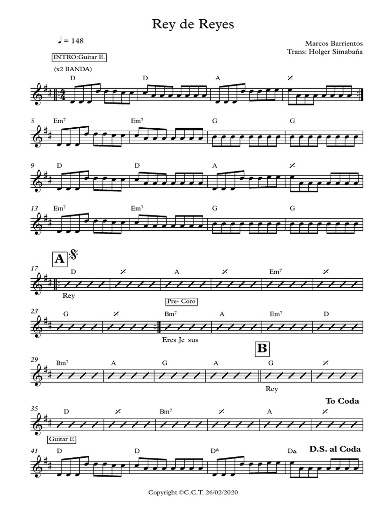 Rey de Reyes (Mujer) PIANO | PDF | Entretenimiento (general)