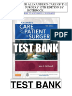 Alexanders Care Patient Surgery 15th Rothrock Test Bank