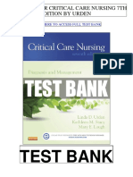 Critical Care Nursing 7th Urden Test Bank