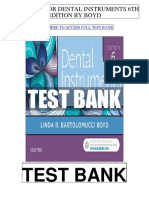 Dental Instruments 6th Boyd Test Bank