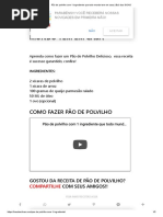 Pão de polvilho com 1 ingrediente que todo mundo tem em casa _ Baú das DICAS