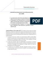 Comunicado de Prensa - ARU - 26.10.2017 - 2