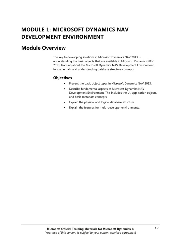 Nav2013 - Enus Csintro - 01 PDF | PDF | Microsoft Sql Server ...